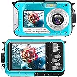 Waterproof Digital Camera Underwater Camera Full HD 2.7K 48 MP Video Recorder Selfie Dual Screens 16X Digital Zoom Flashlight