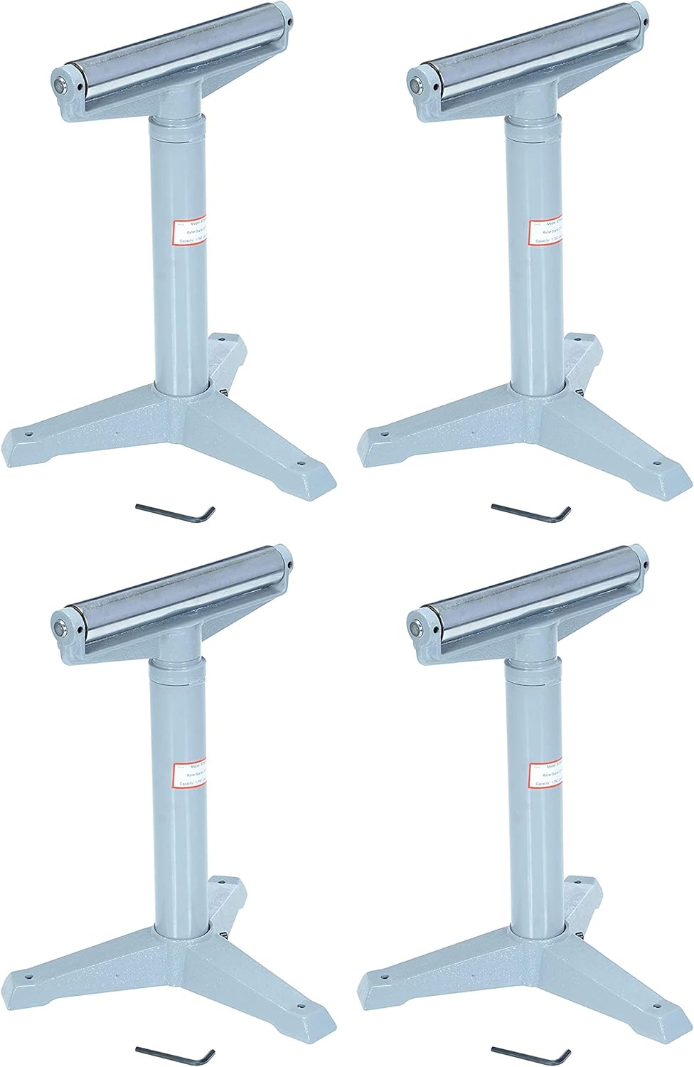 Vestil STAND-H 14" Horizontal Deluxe Roller Stand, 23" - 38-1/2" Height, 1760 lbs Capacity: Adjustable Roller Stand: Industrial & Scientific