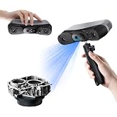 Revopoint POP 4 3D Scanner, AI Segmentation, for 3D Printing, Premium | Up to 105 FPS, 0.03mm Blue Laser, 5 Modes, Small-Medium, 5,500mAH Outdoor Scan, 3DGS Modeling, for Win/MacOS/iOS/Android