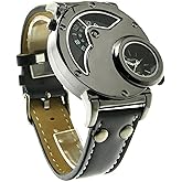 New Russian Aviator Pilot Army Military Sports Quartz Mens Wrist Watch Dual Time