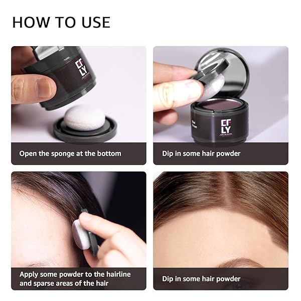 ROOT TOUCH UP HAIR COLOR POWDER FOR CONCEALING HAIR LOSS AND THINNING, GRAY HAIR SHADOW POWDER ROOT COVER UP HAIRLINE POWDER FOR WOMEN MEN EYEBROWS, BEARD LINE (BLONDE, 0.14 OUNCE)