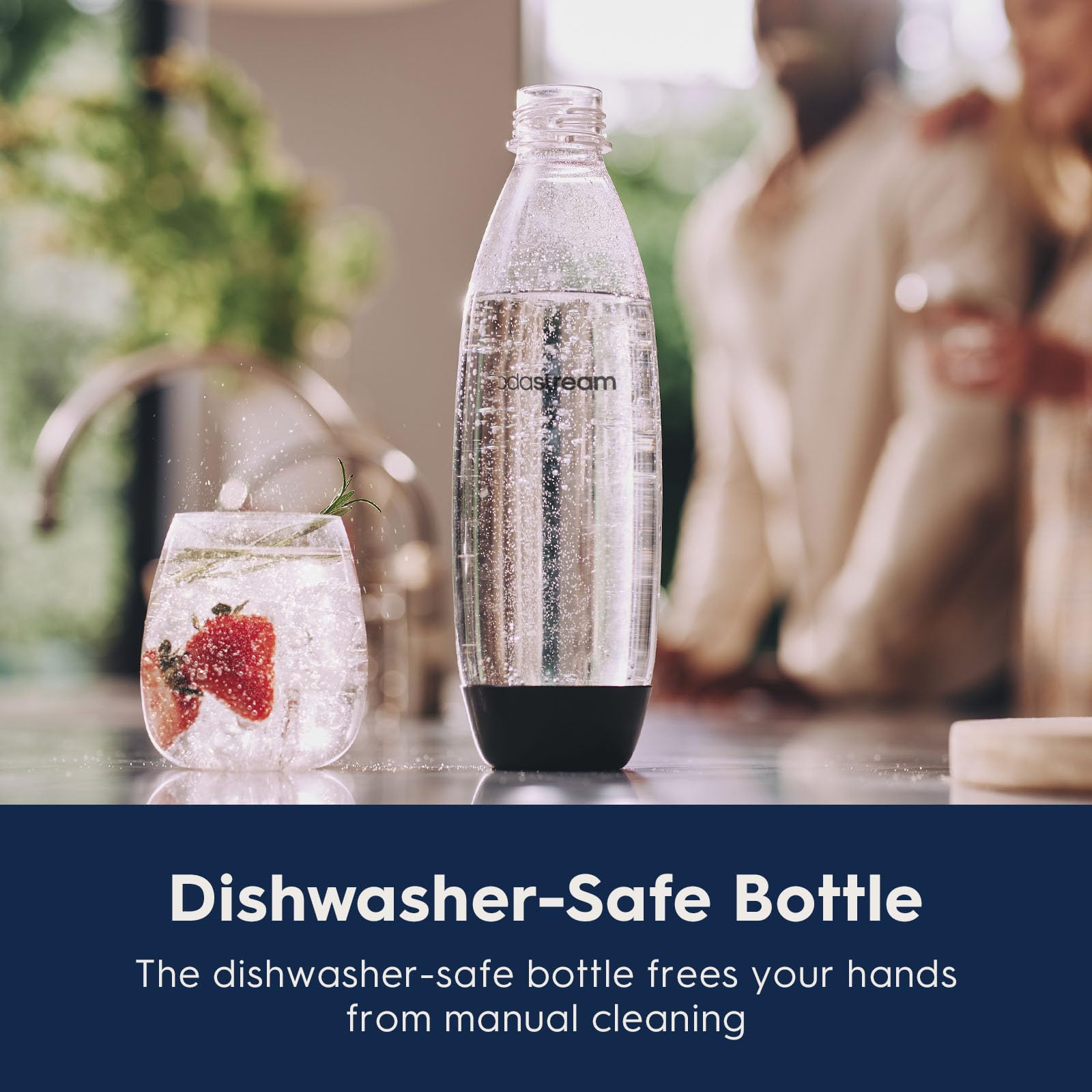 SodaStream Gaia Sparkling Water Maker, Black