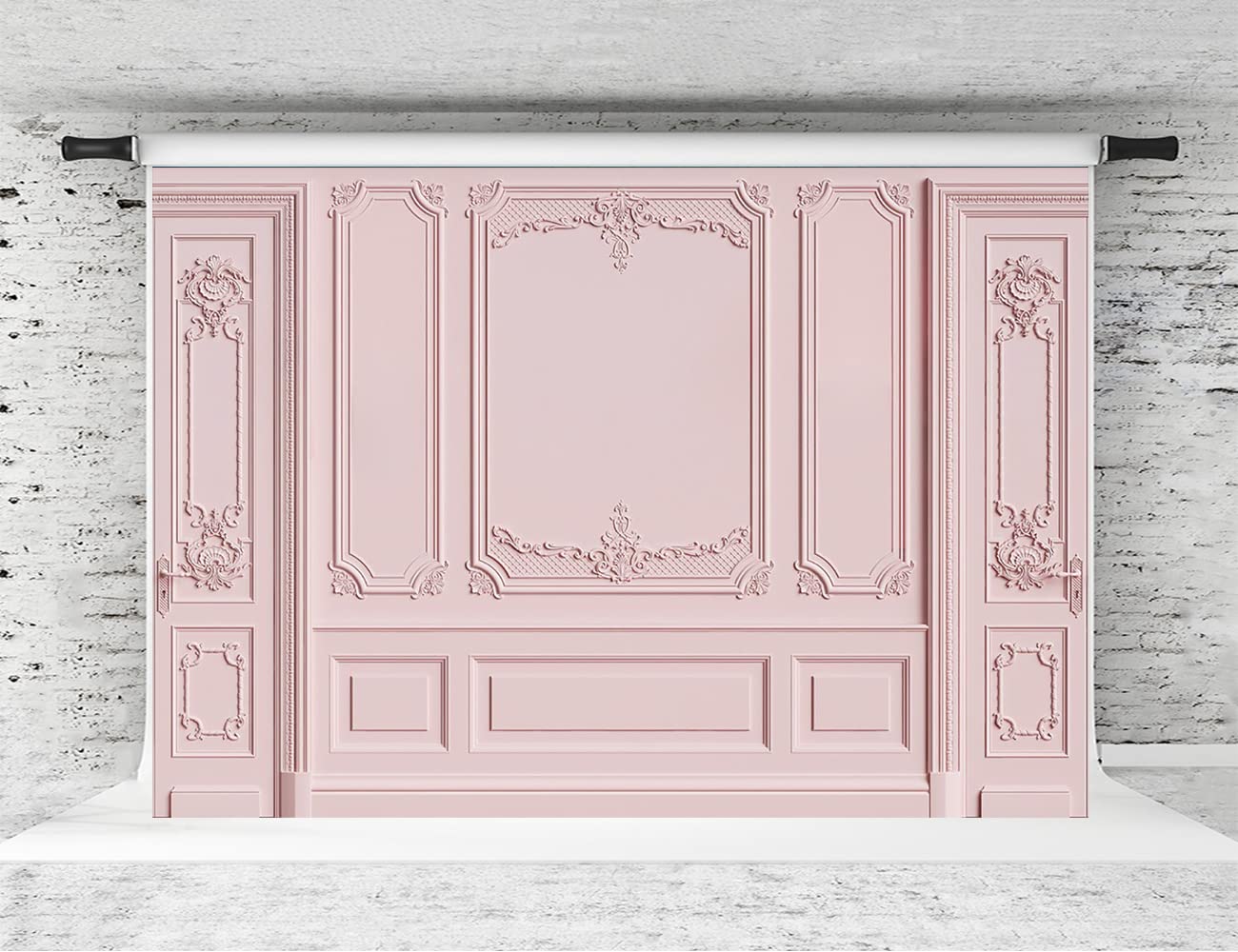 Kate 2.2x1.5m/7x5ft Pink Interior walls Backdrop Pink Palace Wall Background Background Light pink Backdrops Microfiber Backgrounds Room Decorations Photo Studio Props