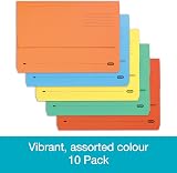Elba Foolscap Document Wallets A4+ Pack of 10 Assorted Colours view 3
