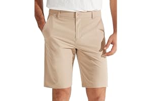 Libin Mens Golf Shorts 7"/9" Work Dress Shorts Casual Flat Front Hybrid Short Lightweight Quick Dry Water Resistant