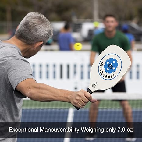 Amazon.com : Day 1 Sports Pickleball Paddle Starter Set with 2 Blue Paddles, Carry Bag, 4 Indoor Pickle Balls Beginner and Recreational Pickleball Kit with ...