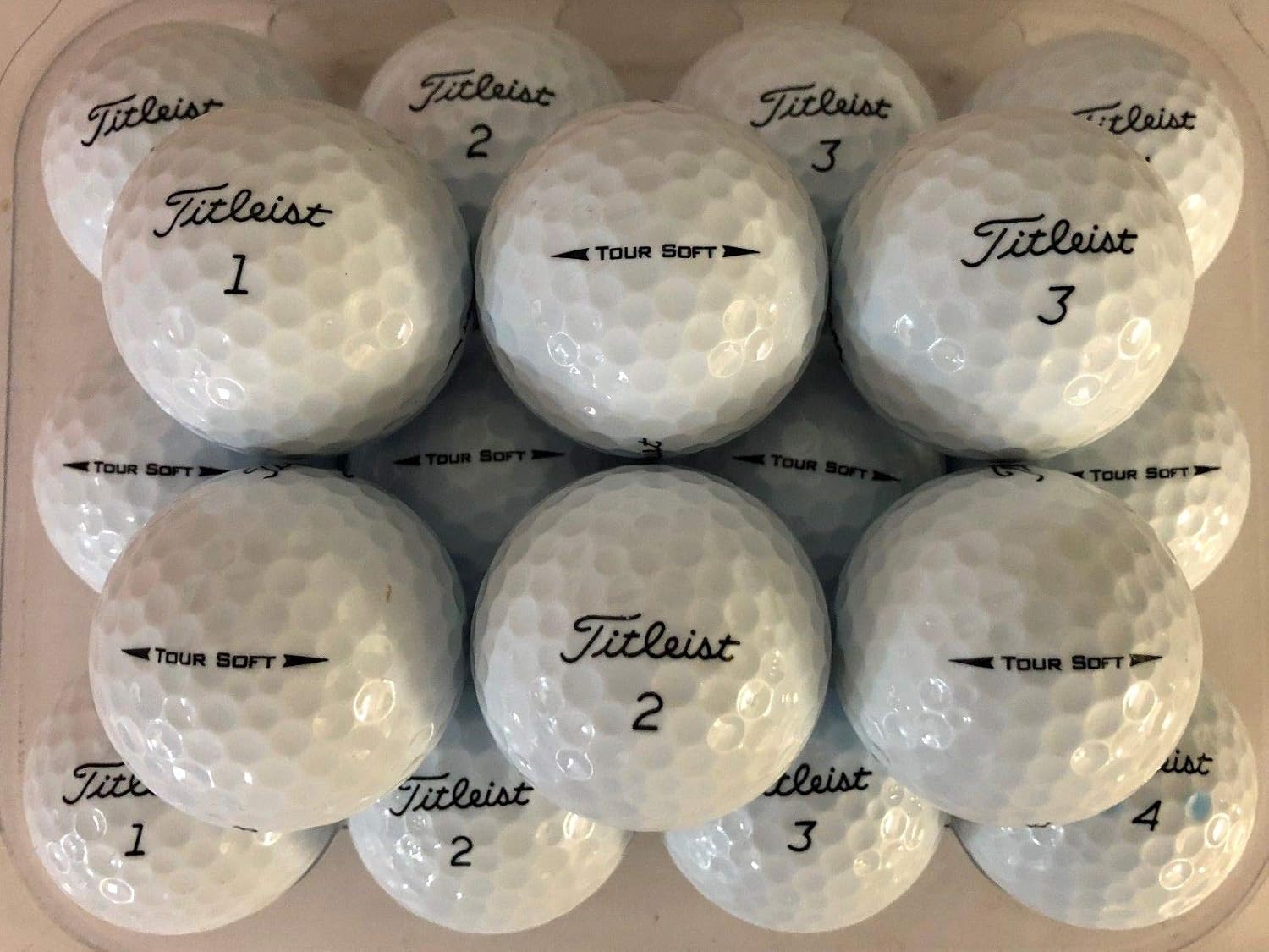 TITLEIST 24 Tour Soft Golf Balls Pearl/Grade A used Lake Balls
