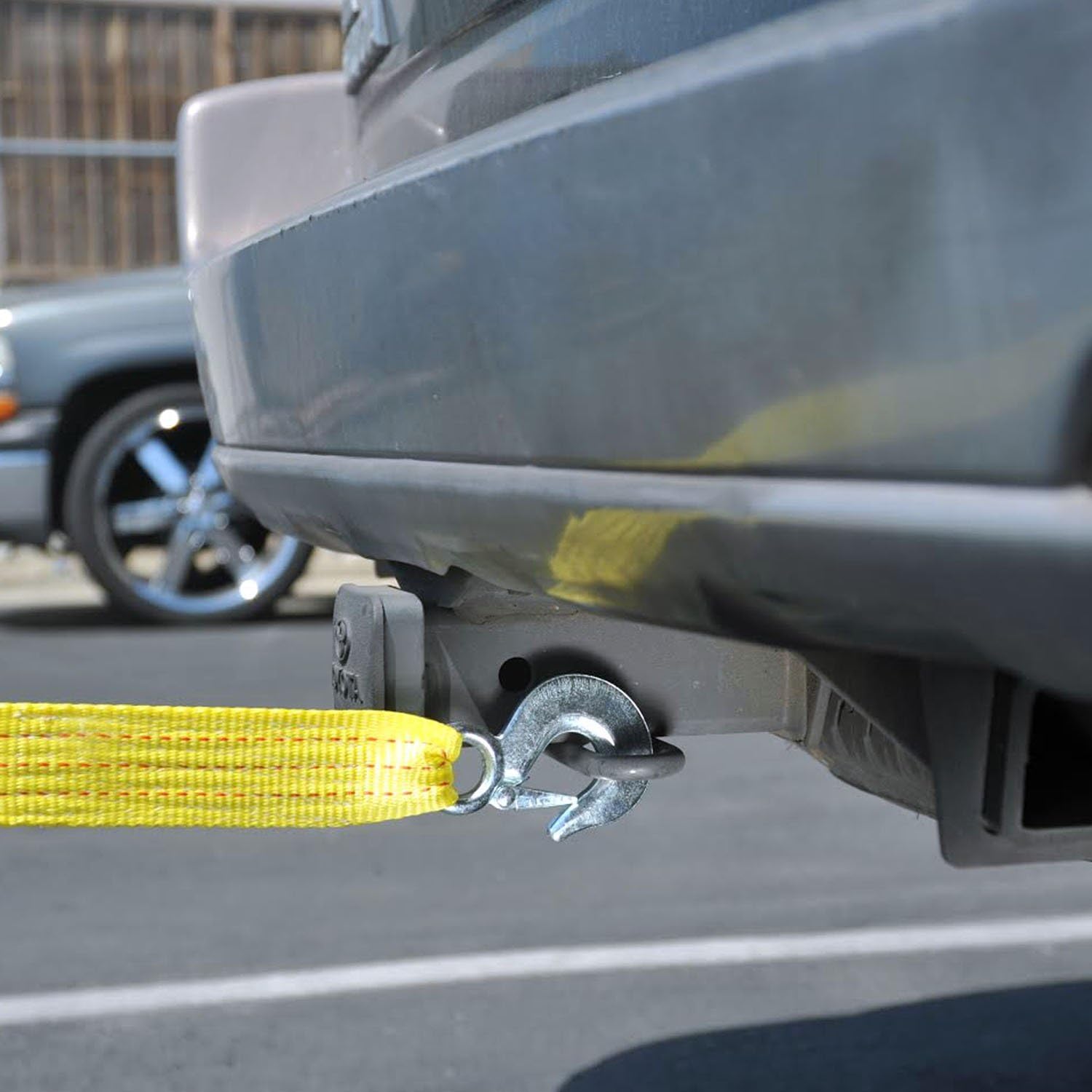 Neiko 51005A Heavy Duty Tow Strap with Safety Hooks | 2” x 20’ | 10, 000 LB Capacity | Polyester - - 