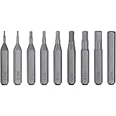 HARFINGTON 9pcs H0.7-H4.0 Hex Screwdriver Bit Set 5/32" Hex Shank 28mm Length Magnetic Hexagon Head Hex Bits S2 Steel Screw Driver Bit for Electric Manual Screwdrivers Precision Repair
