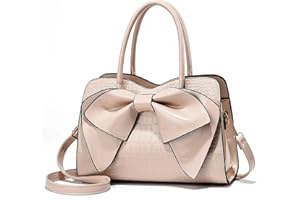 DIVCIDLC Women Handbag Purse Top Handle Shoulder Crossbody Bag with Bow Design