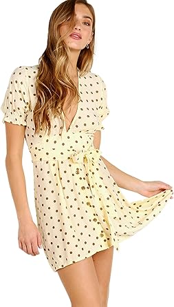 faithfull the brand polka dot dress