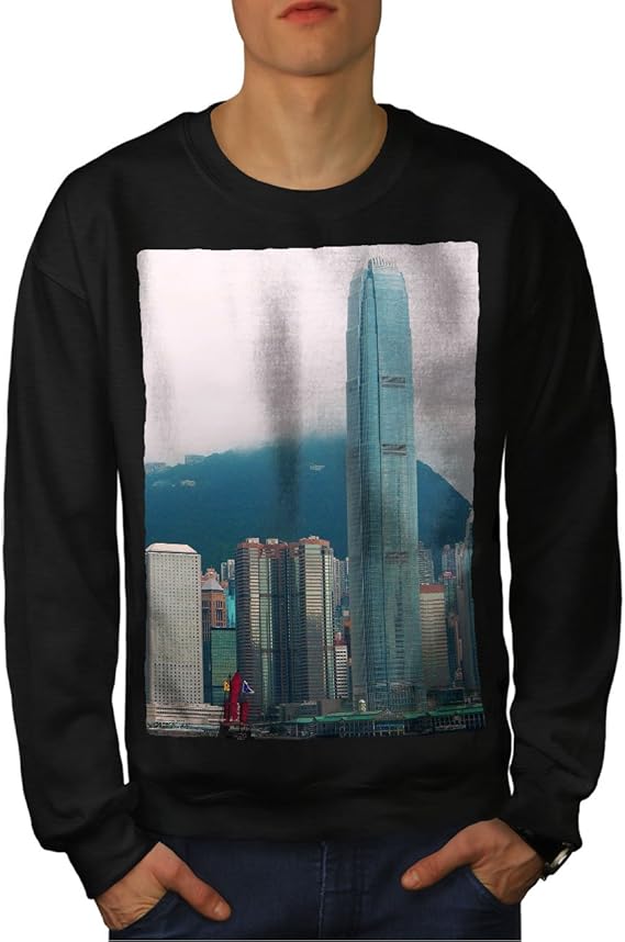 Wellcoda 香港 香港 シティ ファッション 男性用 S 7xl トレーナー トレーナー パーカー 通販 Amazon