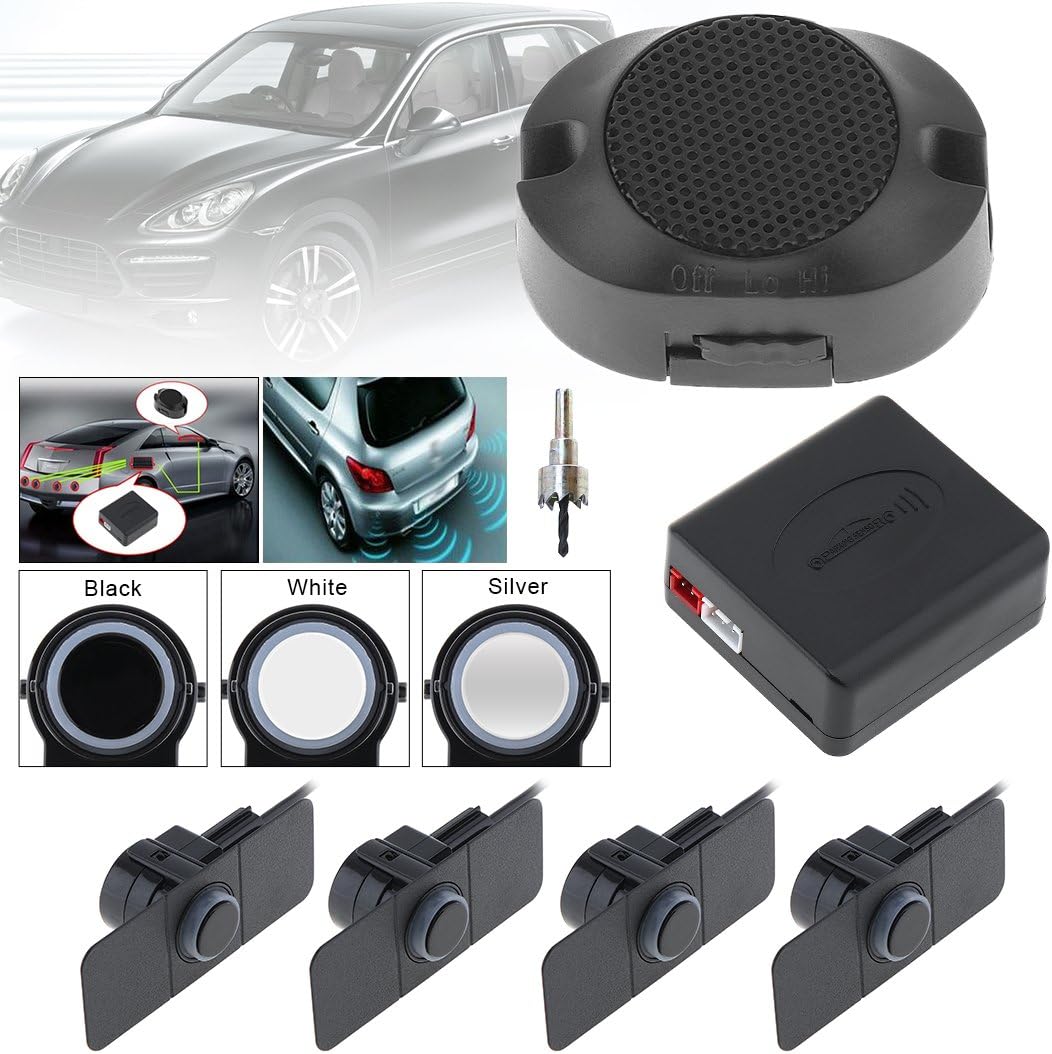 Car Reverse Backup Radar System Premium Quality 4 Parking Sensors Car Reverse Backup Radar