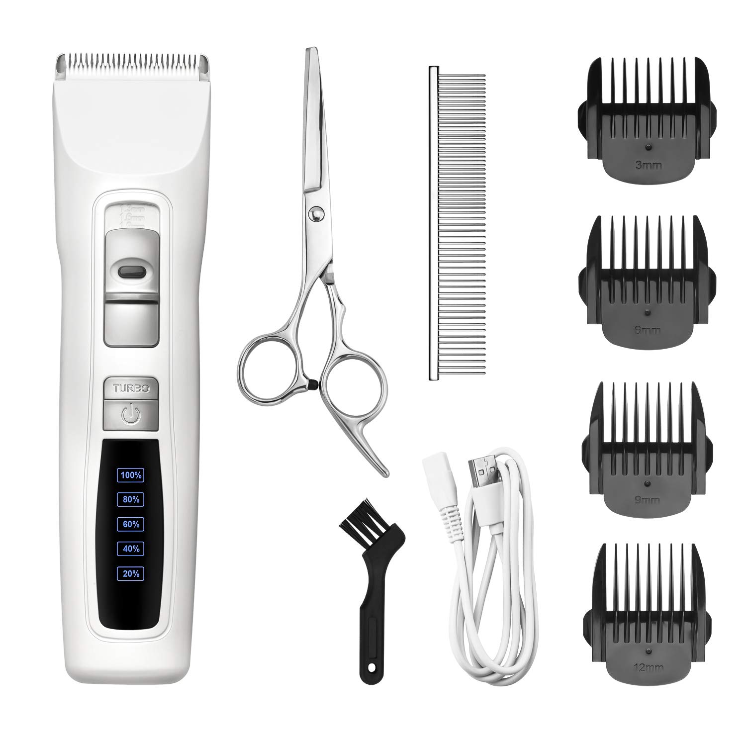 Buy Bousnic Dog Clippers 2Speed Cordless Pet Hair Grooming Clippers