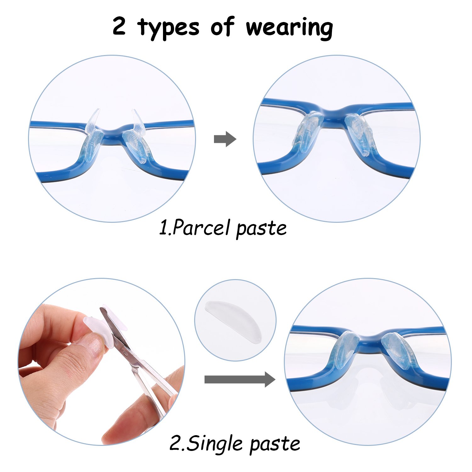 Pitture e trattamenti per pareti Trasparente 10 Paia 1.8 mm Naselli Per  Occhiali Da Vista Cuscinetti Anti-scivolo Adesivo Morbido Silicone Occhiali  Naso Fermaocchiali per Occhiali da Vista Occhiali da Sole Occhiali  urban-earth.co.uk