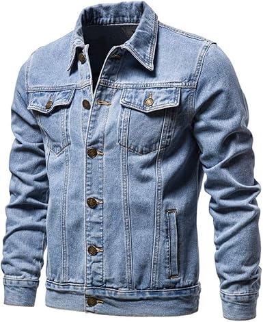 Herren Jeansjacke Im Used-Look - Bequeme Freizeitjacke Für Frühling & Herbst