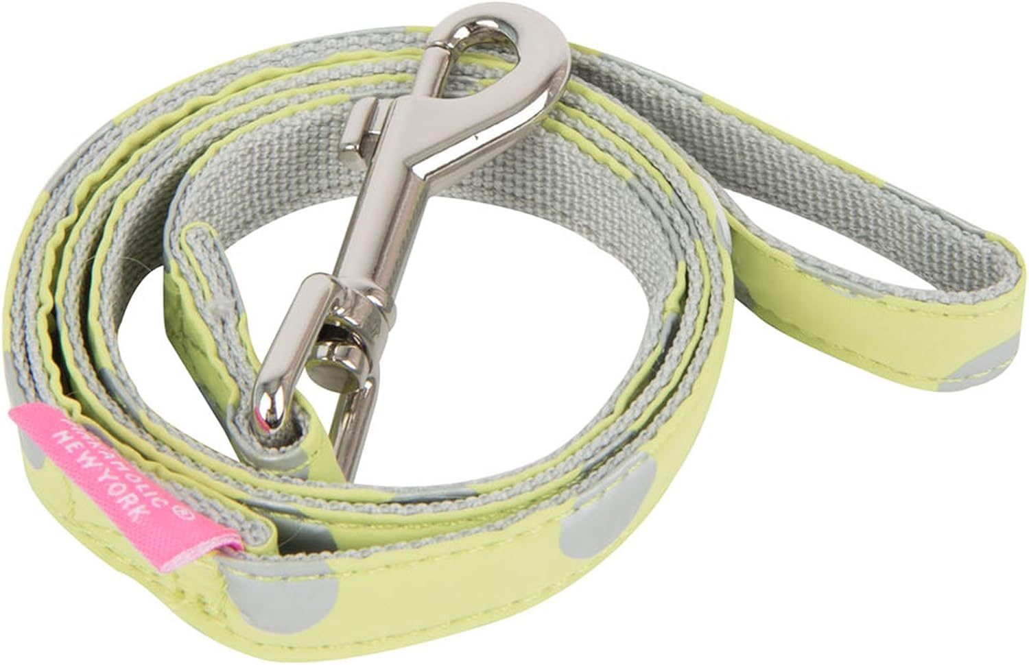 PINKAHOLIC New York NARA-AL7322 Dog Clothing Chic Leash, M, Lemon Yellow