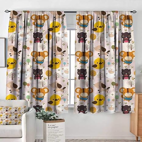 Amazon Com Anzhutwelve Nursery Indo Curtains Drapes Caricatures