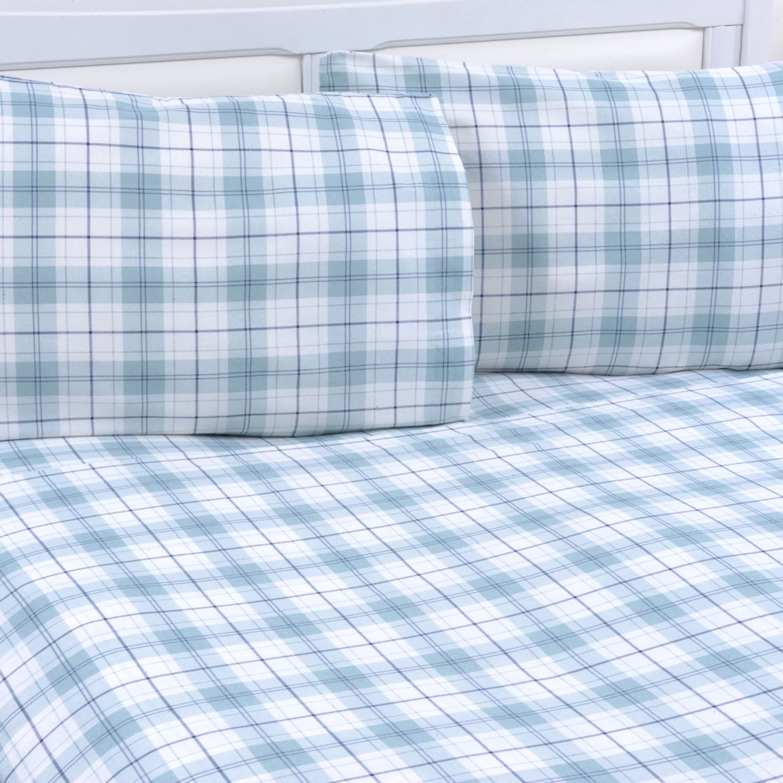 Mellanni TwinXL Flannel Sheet Set 3 pc Printed Luxury 100