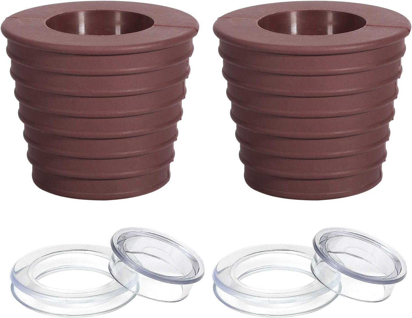 Amazon Com Tagvo Patio Umbrella Cone Wedge And 2 Clear Table Umbrella Hole Ring And Cap Set Table Umbrella Hole Wedge Ring Plug Fits Umbrella Pole Diameter 1 5 For Glass Patio Garden