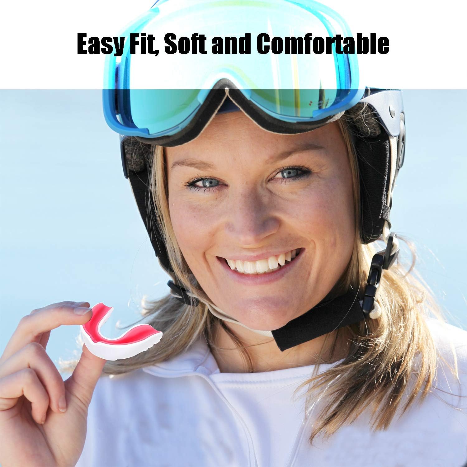 Mengdger Youth Mouth Guard Football Moldable MouthGuard Sports Kids Boys Mouthpiece Teeth Protective Braces EVA Double Colored for MMA Boxing Rugby Kickboxing Taekwondo Softball Lacrosse(3 Pack) : Sports & Outdoors