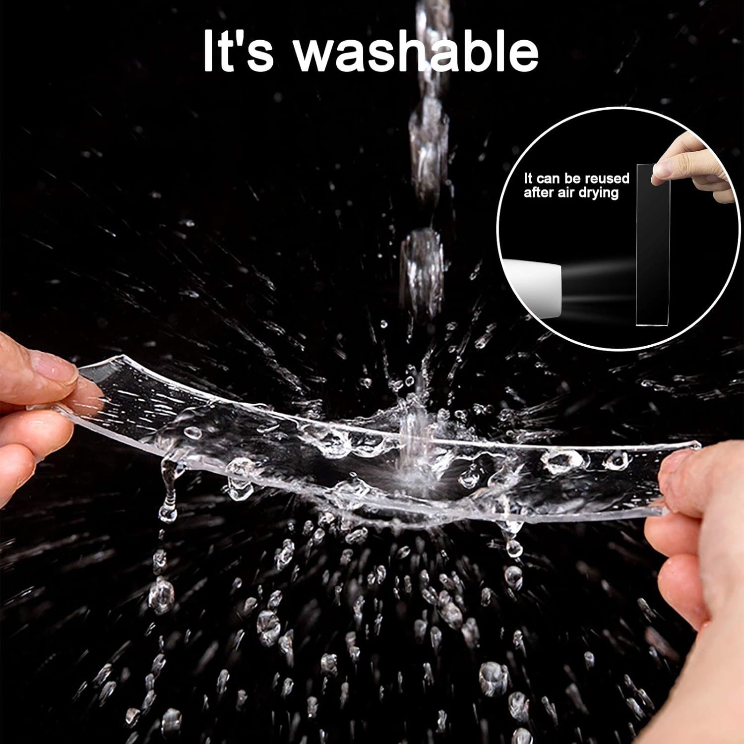 Double Sided Tape Heavy Duty for Walls(9.85FT), High-Tech Nano Multifunctional Transparent Tape, Washable and Reusable Strong Tape, Can be Used to Fix Mats,Posters,Photo, Frames Etc. Home Office Tapes: Industrial & Scientific