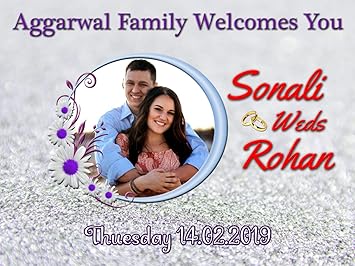 Arohi Art World Wedding Marriage Reception Welcome Banner Size