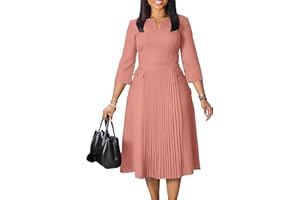 INR Wear to Work Midi Dress for Women Business Casual A-line Dress Elegance Church Outfits