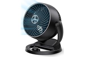 Dreo Fans for Home Bedroom, Table Air Circulator Fan for Whole Room, 9 Inch, 70ft Strong Airflow, 120° adjustable tilt, 28db 