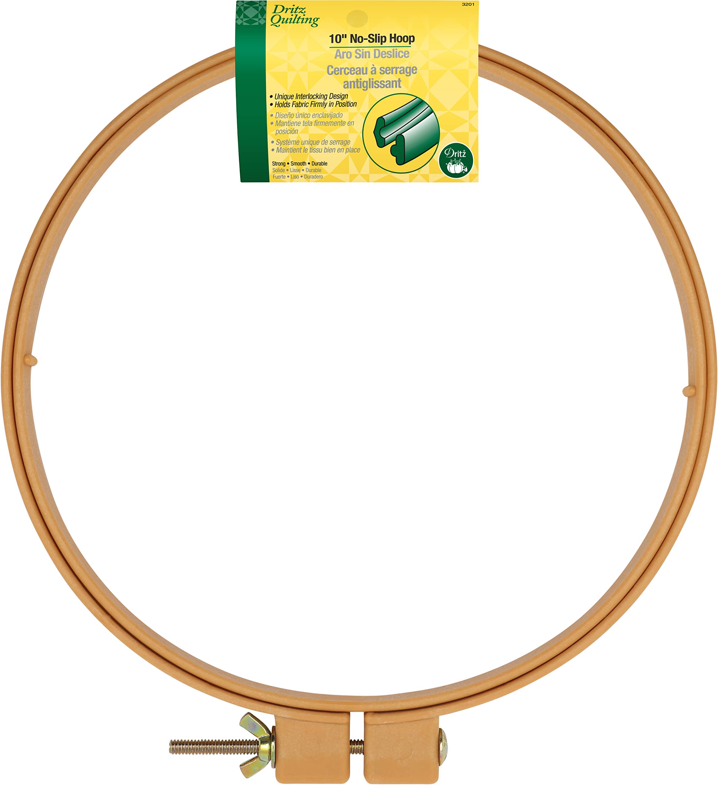 Photo 1 of Dritz 3201 Plastic No-Slip Quilting Hoop, 10-Inch