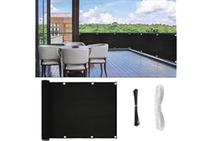Balcony Privacy Screen, 3'x16.4' Fence Privacy Screen Outdoor for Apartment, Porch Deck, Patio, Backyard, Balcony Cover Sun S