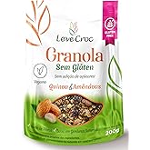 Granola Sem Glúten e Sem Adição de Açúcar Quinoa e Amêndoas 200g - Leve Croc