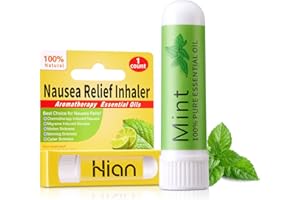 Hion Nausea Relief Inhaler-Mint, 100% Natural Essential Oils Inhalers