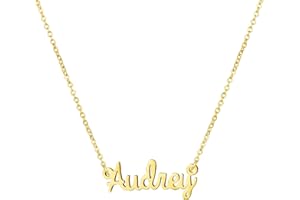 Yiyang Personalized Name Necklace 18K Gold Plated Stainless Steel pendant Jewelry Birthday Gift for Girls
