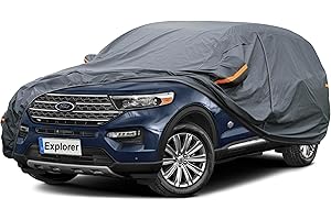 GUNHYI Premium Car Cover Custom Fit Ford Explorer (1995-2024), 16 Layers Heavy Duty Car Cover Waterproof All Weather with Zipper Door for Sun Rain Snow Dust Uv Protection