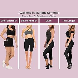 SATINA High Waisted Capri Leggings for Women