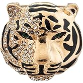 Knighthood Cute Animal Golden Tiger Head Brooch Men's Lapel Pin Shirt Enamel Broches Clothing Badge