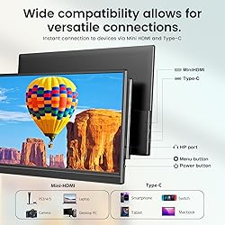 Newsoul 15.6" Portable Monitor, IPS HDR 1920X1080