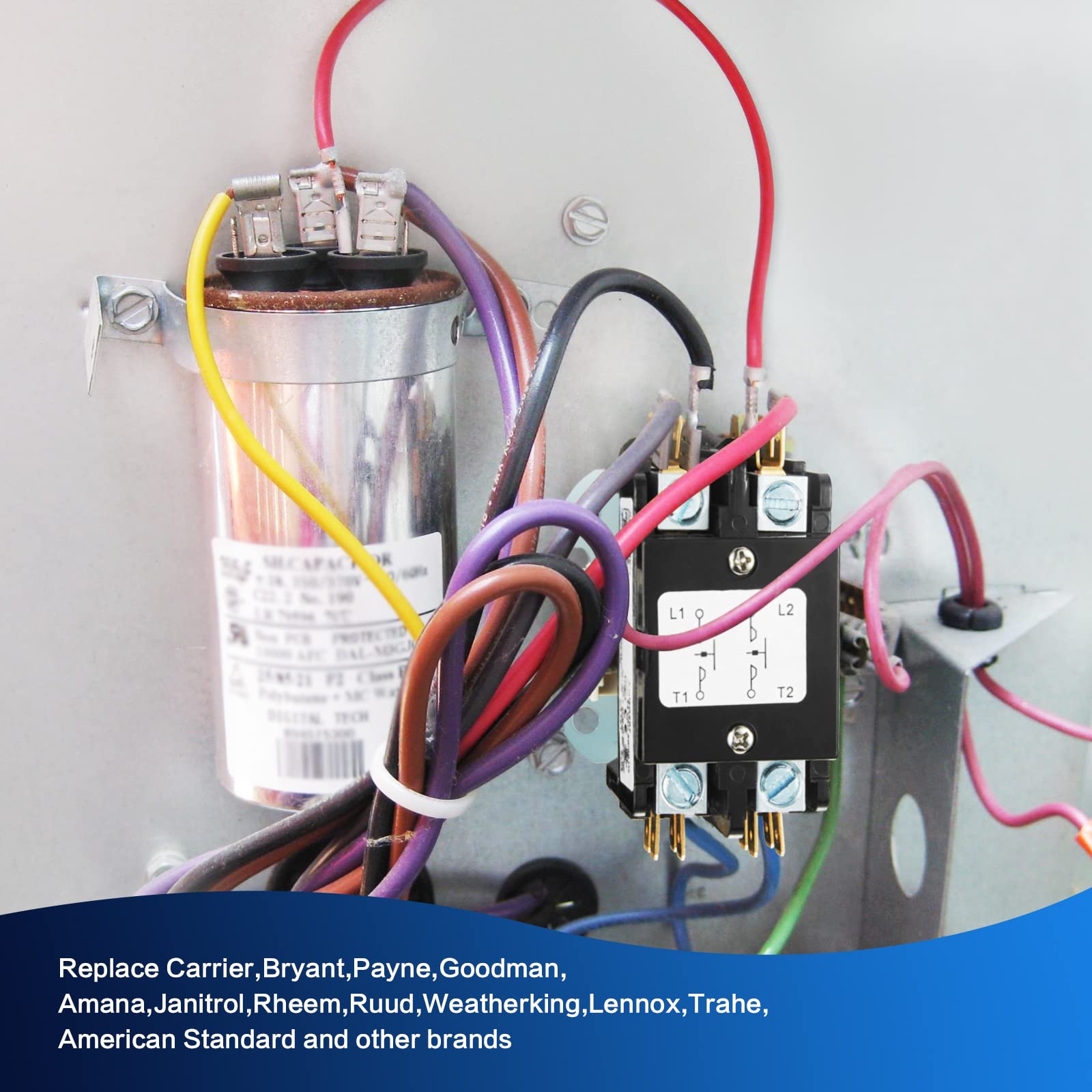 Homer D157567p02 40A 2-Pole AC Contactor 24V Coil HVAC