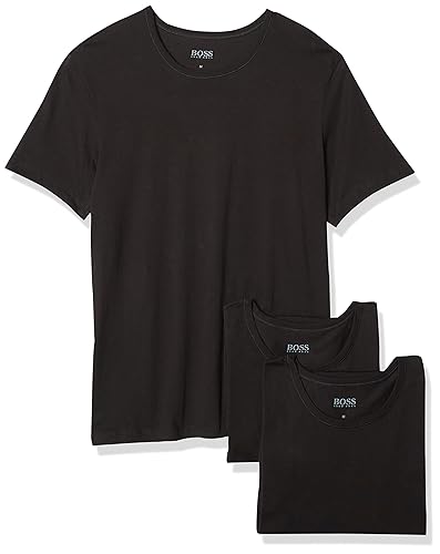 HUGO Boss Boss Men's T-Shirt Rn 3p Us Co 10145963 01, Black, X