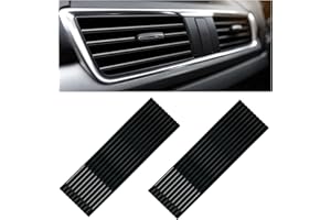 Kewucn 20 PCS Car Air Conditioner Vent Decorative Strip, Waterproof Bendable Auto Air Vent Decoration, Universal Vehicle Interior Accessories Suitable for Straight Air Vents (Black)