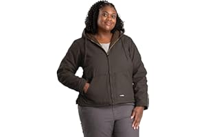 Berne Women's Sherpa-Lined Softstone Duck Hooded Jacket