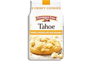 Pepperidge Farm Tahoe Crispy White Chocolate Macadamia Nut Cookies, 7.2 OZ Bag (8 Cookies)