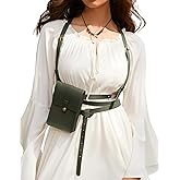 Scarlet Darkness Renaissance Belt Pouch Women Pirate Accessories Body Harness Belt Waist Bag