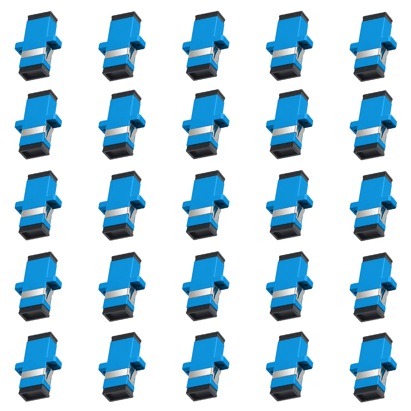 fyboptwu - 25pcs SC Fiber Optic Coupler SC Singlemode (SM) Simplex Fiber Optic Adapter SC Female to SC Female UPC Simplex Single Mode Network Internet Connector Adapter
