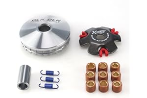 MFC·PASSION Racing Scooter Variator Kit Variator Assembly Roller Drive Wheel with 5g 7g 9g Roller for Chinese Scooter Moped ATV 4-Stroke GY6 50cc 80cc 100cc 139QMB 139QMA Engine Front Clutch, Red