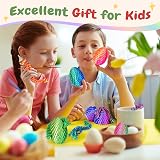 YILCER 6PCS 3D Printed Dragon Eggs Inside Dragon Fidget Toy Easter Gift Set view 7