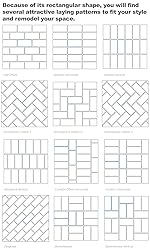 AULIGET 100 Piece Peel and Stick Backsplash PVC