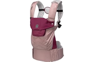 LILLEBABY LÍLLÉbaby Pursuit Sport 6-in-1 Ergonomic Baby Carrier, Newborn to Toddler with Lumbar Support, Fire
