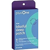 plusOne Blissful Sleep Patches &ndash; Magnesium and L-Theanine Patches, 14 Count | Promote Relaxation &amp; Restful Sleep, Herbal, Vitamin-Infused Formula, Easy Peel &amp; Stick
